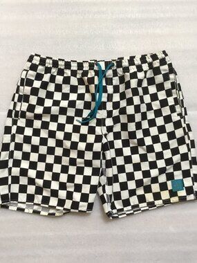 KR3W Men's Quick-Dry Checkerboard Shorts Sports Board Shorts Surfing L